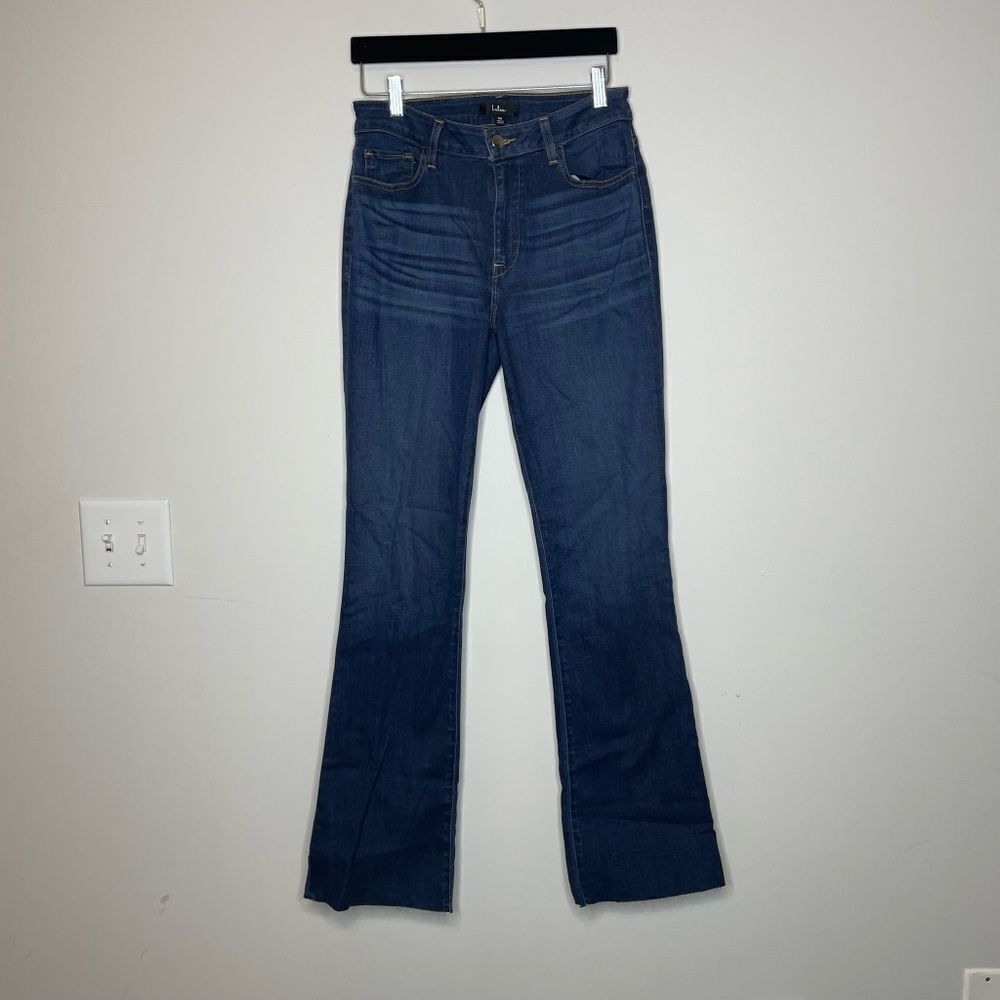 Lulu's- Dark Blue Straight Leg Jeans